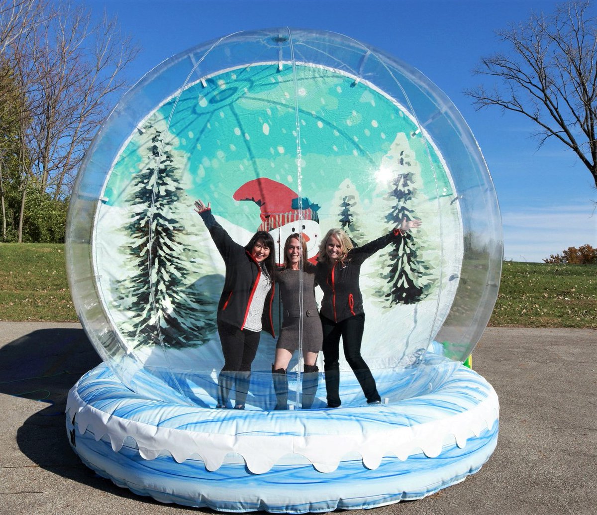 asplayzone's tweet photo. Rent out our Human Snow Globe for your picture-worthy events! This also pairs well with our 22ft Alpine Tubing Double Lane Slide. Give us a call today for more information! (937) 885-5454 or https://t.co/uGWfUZqTYu https://t.co/TvxauwNwdi