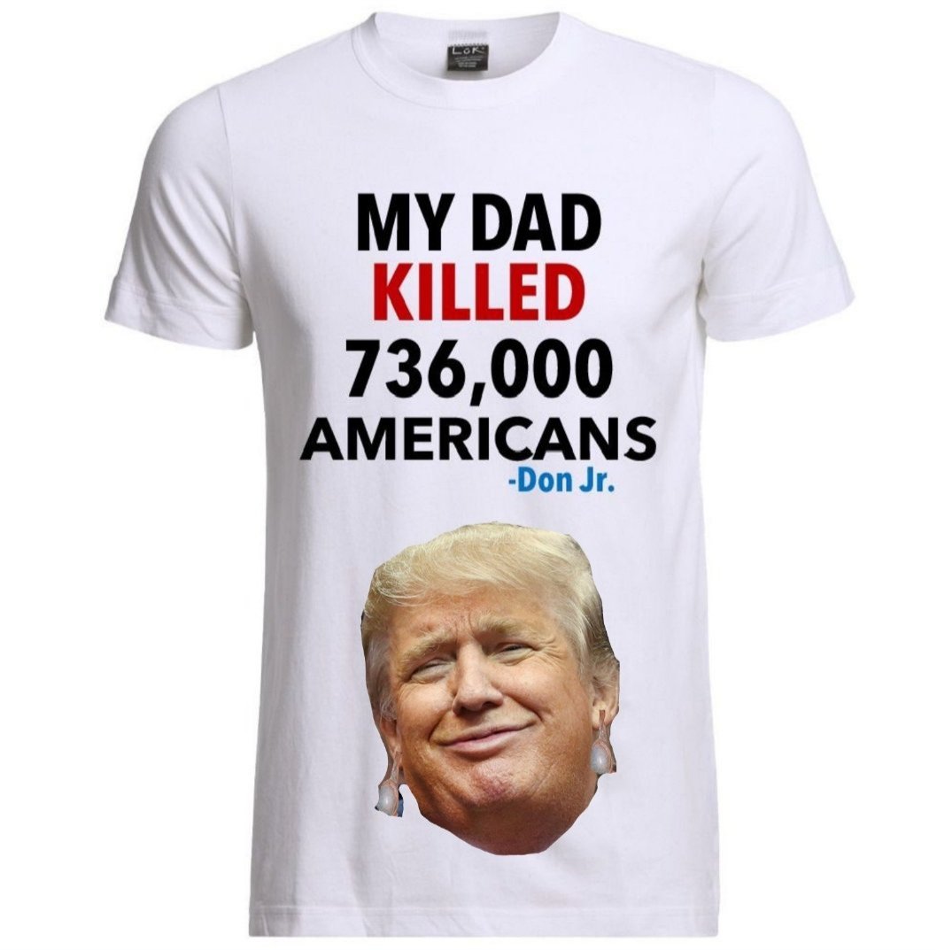 Charleneh1963's tweet photo. @DonaldJTrumpJr Are you yahoos selling this t-shirt? I'd like to get 1000 of them. https://t.co/53BZUpJvag