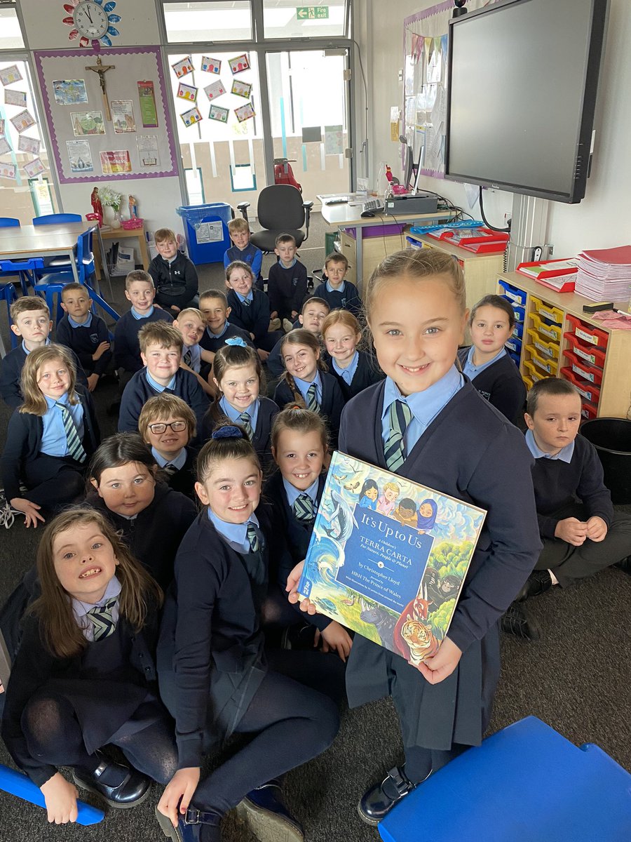 MrsHarveyStPat's tweet photo. P4 were delighted with their gift from The Prince’s Foundation today. We can’t wait to be the first class to read ‘It’s on Us’ 📖 🌎 #itsonus #theprincesfoundation @StPatricksPS15 https://t.co/LQv4lqYO8y