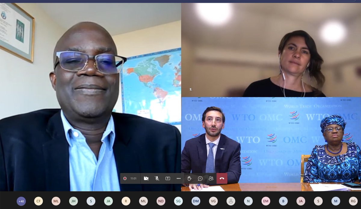 This morning, <a href="/DrRashidSumaila/">Rashid Sumaila</a> and @acschuhbauer presented the letter, signed by over 300 researchers from around the world, and published in <a href="/ScienceMagazine/">Science Magazine</a>, asking for the elimination of harmful #fisheries #subsidies to the Director General of the <a href="/wto/">WTO</a>. <a href="/ubcSPPGA/">UBC SPPGA</a> <a href="/ubcnews/">UBC Media Relations</a>