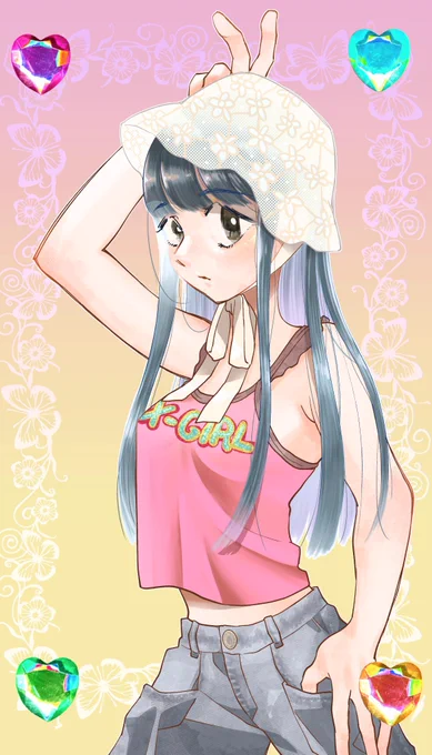 この絵はお顔がとても可愛く描けているからもう一度載せちゃうね 