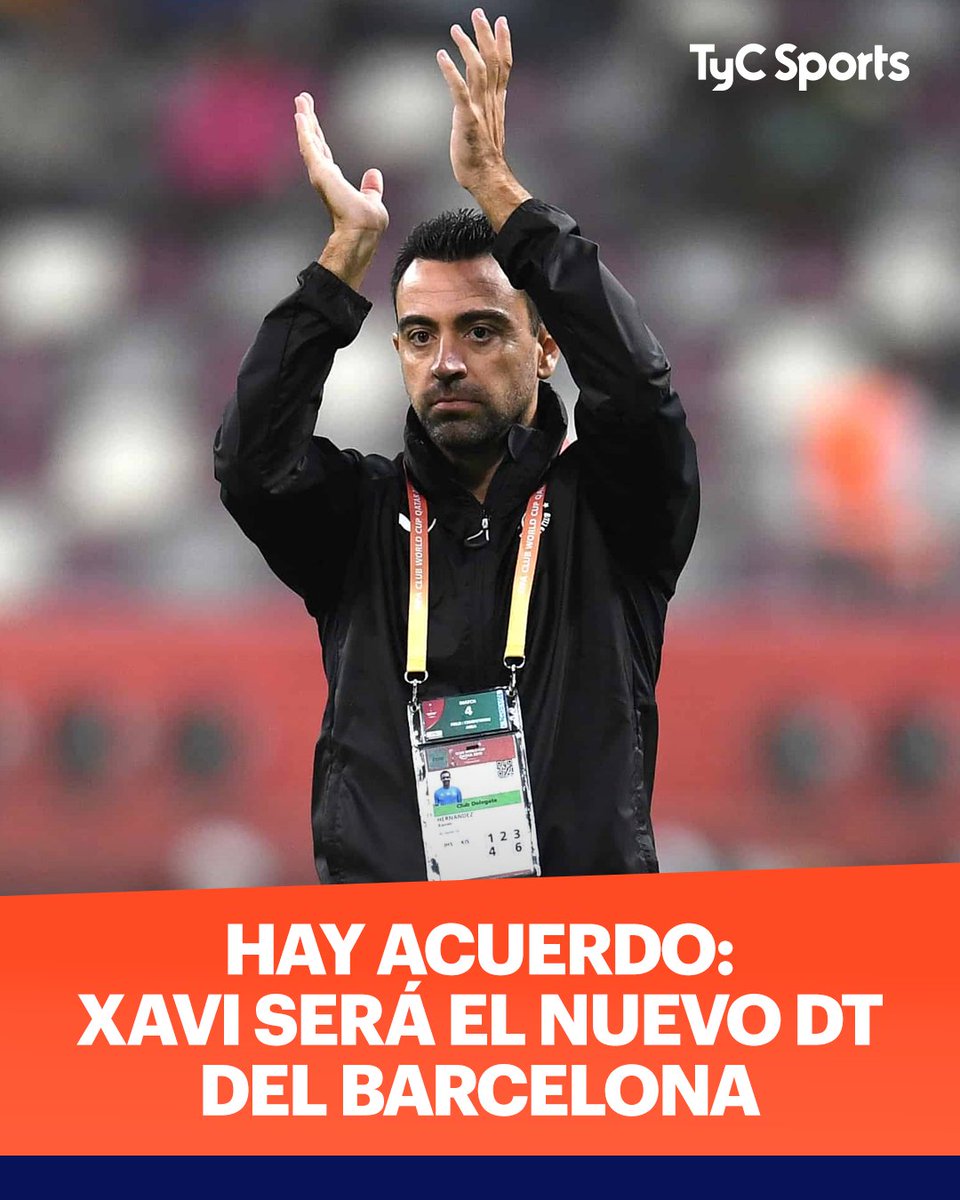 guateplusgt's tweet photo. #Fútbol #Barcelona y #AlSadd llegaron a un acuerdo por Xavi! 🔴🔵🤝
El entrenador aceptó pagar a medias con el blaugrana su cláusula de salida. Así, el exfutbolista regresará a su casa para reemplazar a Koeman.
📸 TyC Sports https://t.co/ZAXxva1uGF