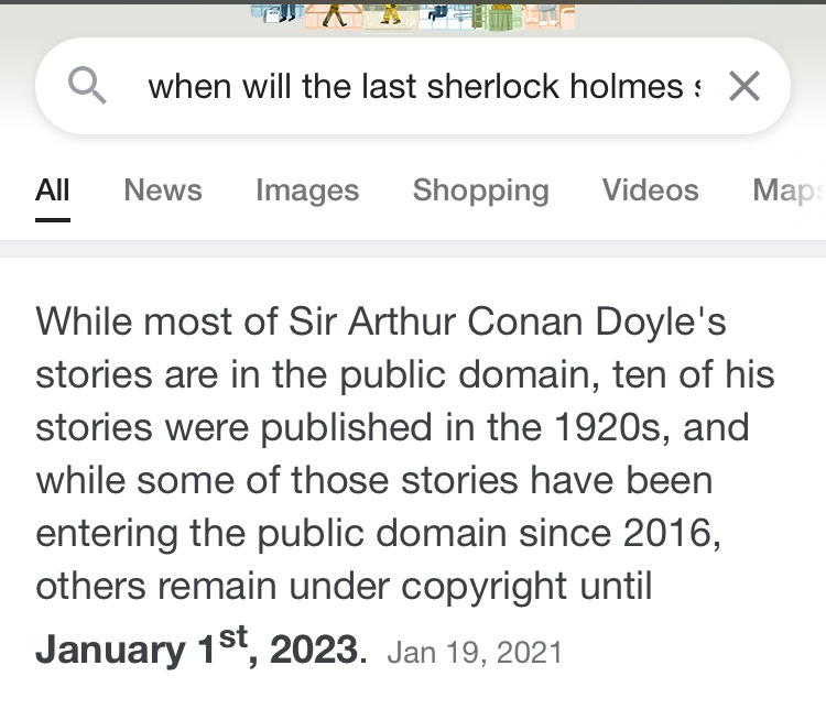 Sherlock Holmes will be allowed to respect women in 420 days