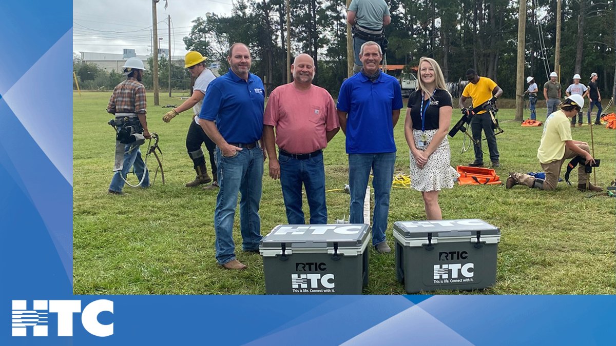 HTCinc_SC's tweet photo. HTC is proud to partner with the Electrical Lineman Technician Program at HGTC, a certificate program that prepares graduates to enter the utility industry. HTC employees recently visited the HGTC Conway campus and donated coolers to the program for student use. #HTCinc @gohgtc https://t.co/gbC61CL1MV