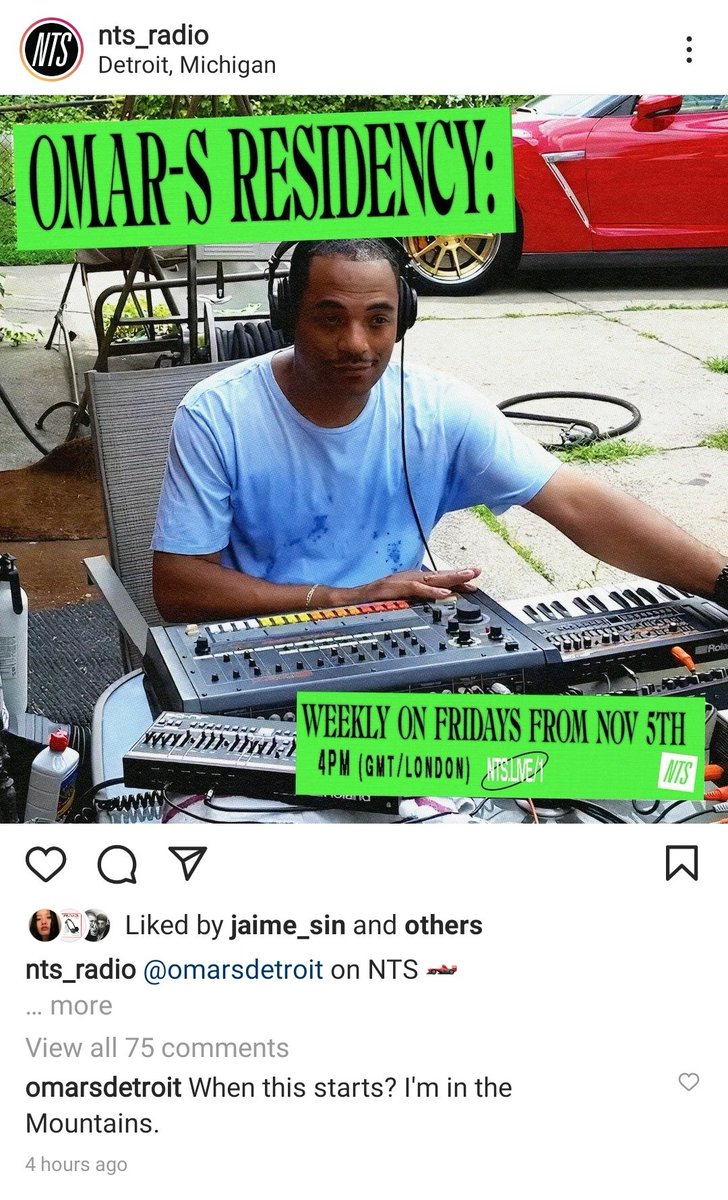 morcoswins's tweet photo. Whatever legendary vibe this is Omar S is on I hope that one day too I can get there. Iconic https://t.co/xwruhamdVp
