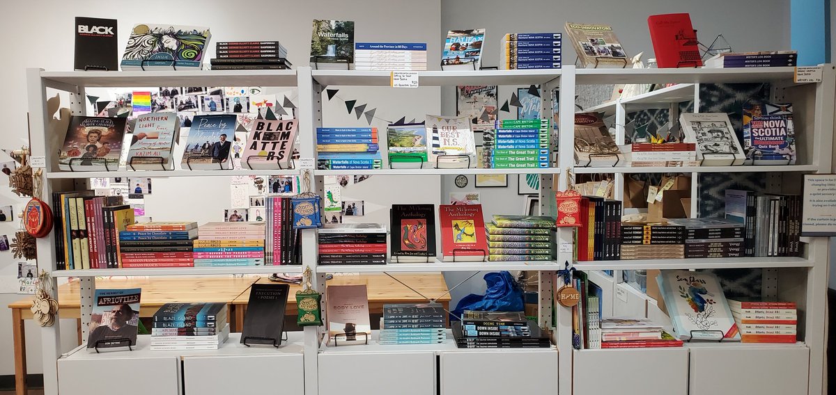 There are great spots in the city to buy books by local authors. Check out this collection at The Trainyard in Downtown Dartmouth.  <a href="/abtmagazine/">Atlantic Books Today</a> <a href="/DT_Dartmouth/">Downtown Dartmouth</a> <a href="/AtlBookAwards/">Atlantic Book Awards</a> <a href="/HelloDartmouth/">Hello Dartmouth</a>