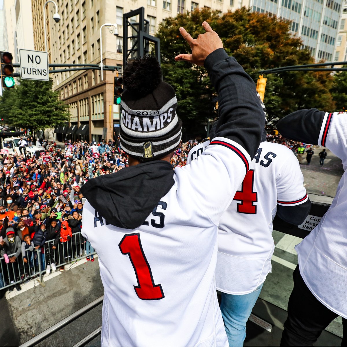 MLB's tweet photo. It’s a party in ATL! https://t.co/iGqNyeL374