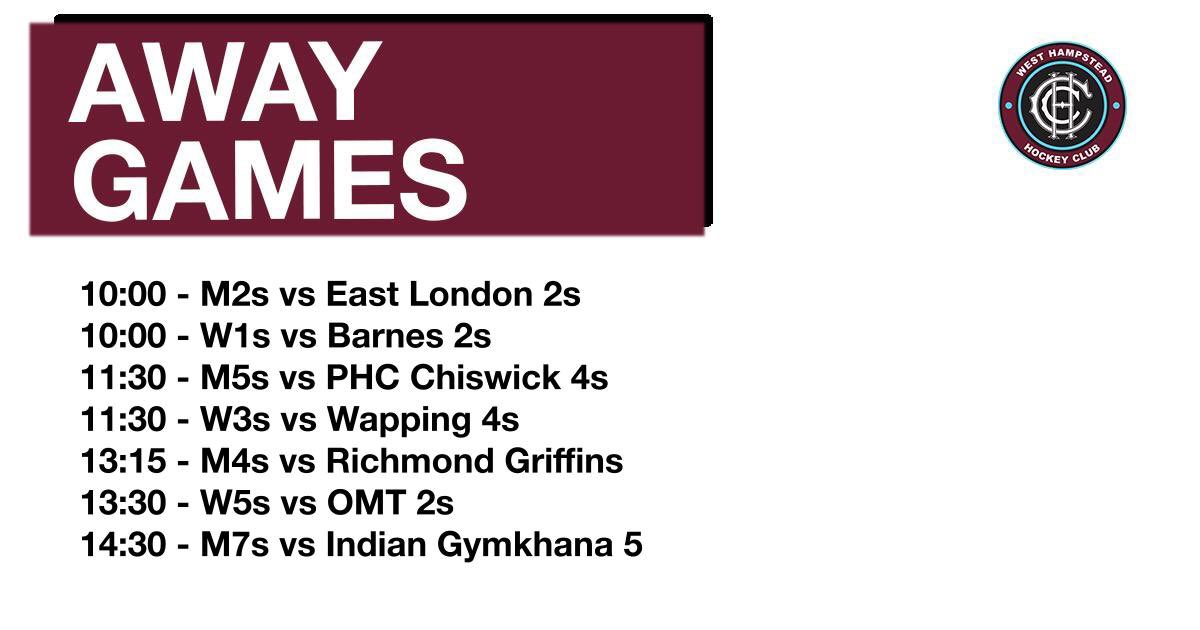 Home and away matches for the weekend! ✈️🛸🏑💕
