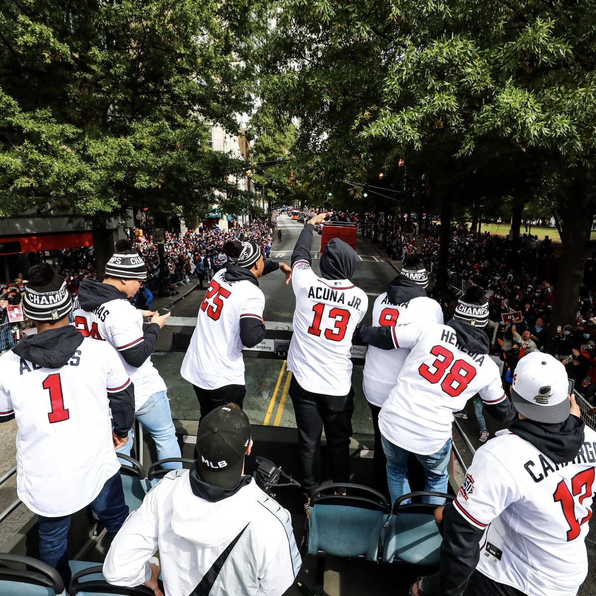 MLB's tweet photo. It’s a party in ATL! https://t.co/iGqNyeL374