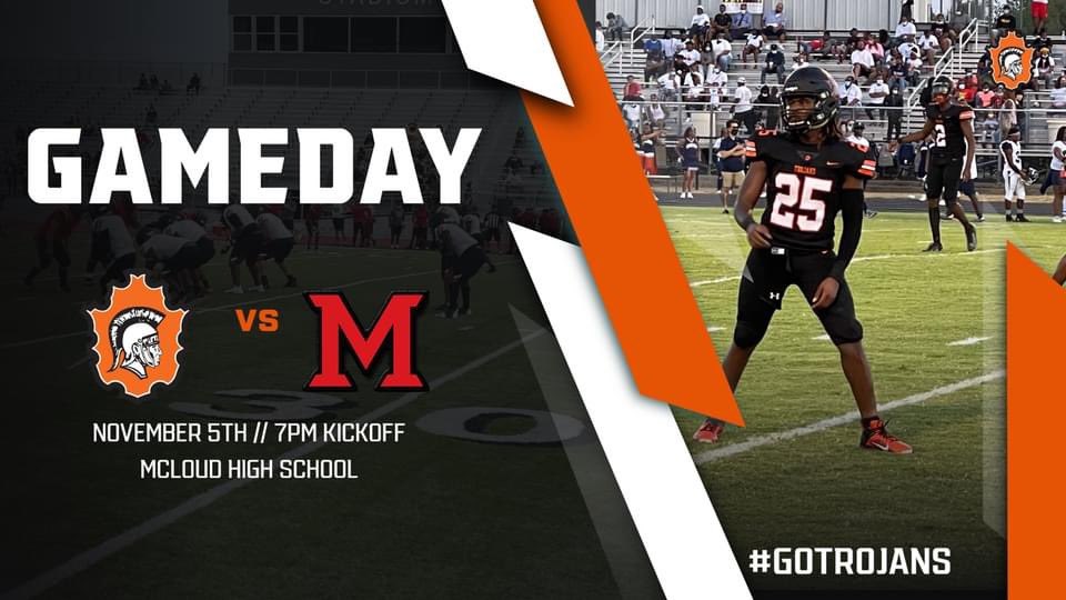 🚨GAMEDAY🚨
🏈 vs McLoud
⏰7:00
📍McLoud High School

Bundle up and come watch your Douglass Trojans as they close out the 2021 season!

#GoTrojans