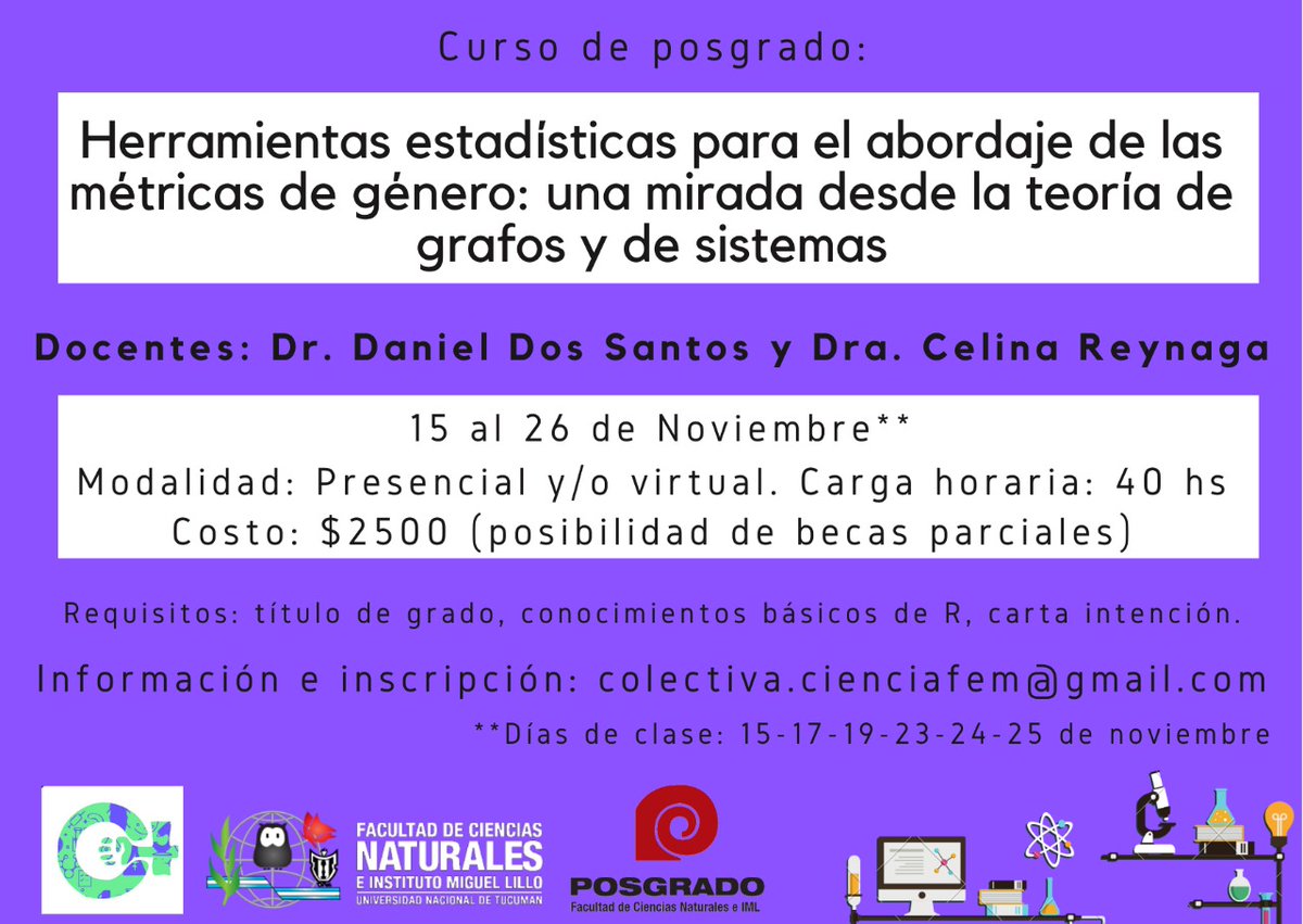 Curso de posgrado. Empoderate con estadística avanzada 😉