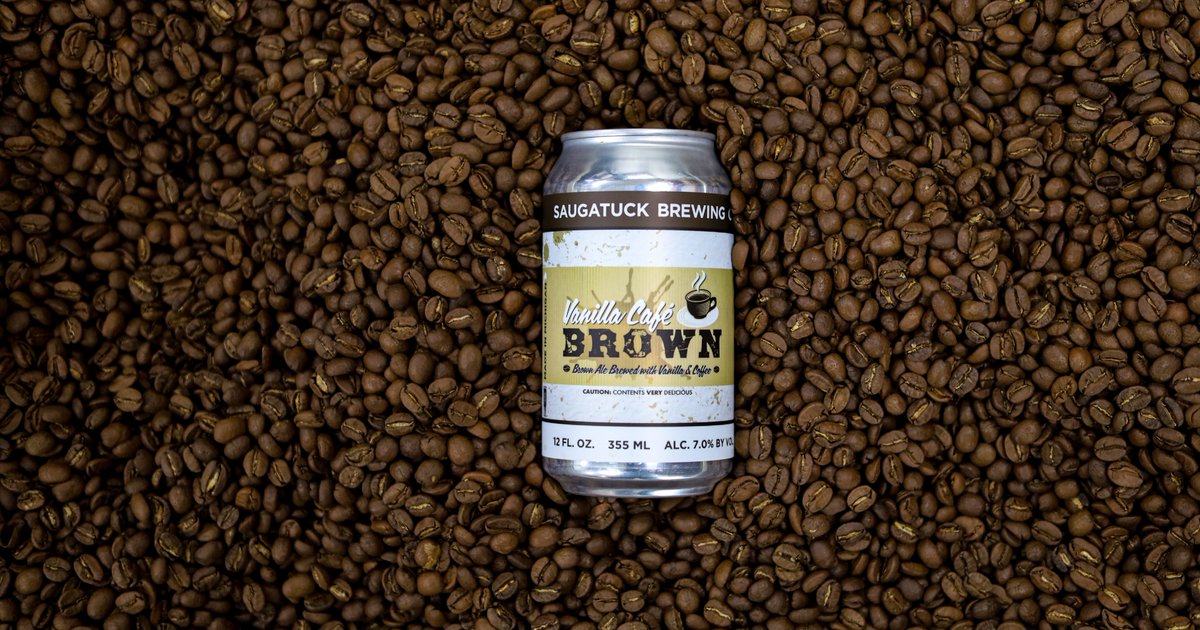 saugatuckbrew's tweet photo. 🙌 Who's ready for some tweakin' on the weekend?

💥☕ Introducing our brand new, limited release of Vanilla Café Brown -- a hearty brown ale infused with a touch of vanilla along with Brazil Cerrado coffee beans from our friends at @SaugatuckUCR!  [7.0% ABV]

#HeresToHappy https://t.co/50dQBVMKV8