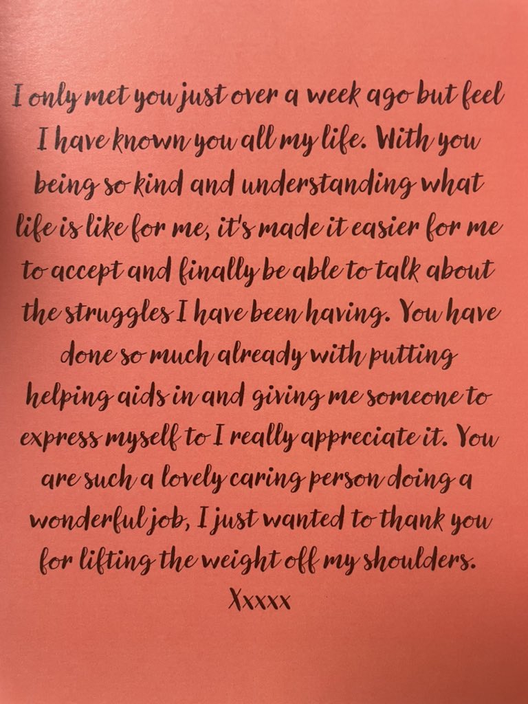 Lindsay Kerr (@lkerrotahp) on Twitter photo My final tweet of the day (I promise) but one of our fabulous OTs <a href="/reidlisa2033/">Lisa Reid</a> received this card today on what is the last day of #OTweek2021 This is what it is all about! #PatientCare #compassion #OTsForEquity #kindness <a href="/LianneMcInally1/">Lianne McInally</a> <a href="/craig00072/">Craig McArthur</a> <a href="/HazelNMAHPDir/">Hazel Borland</a> <a href="/NHSaaa/">NHS Ayrshire & Arran</a> My final tweet of the day (I promise) but one of our fabulous OTs <a href="/reidlisa2033/">Lisa Reid</a> received this card today on what is the last day of #OTweek2021 This is what it is all about! #PatientCare #compassion #OTsForEquity #kindness <a href="/LianneMcInally1/">Lianne McInally</a> <a href="/craig00072/">Craig McArthur</a> <a href="/HazelNMAHPDir/">Hazel Borland</a> <a href="/NHSaaa/">NHS Ayrshire & Arran</a>