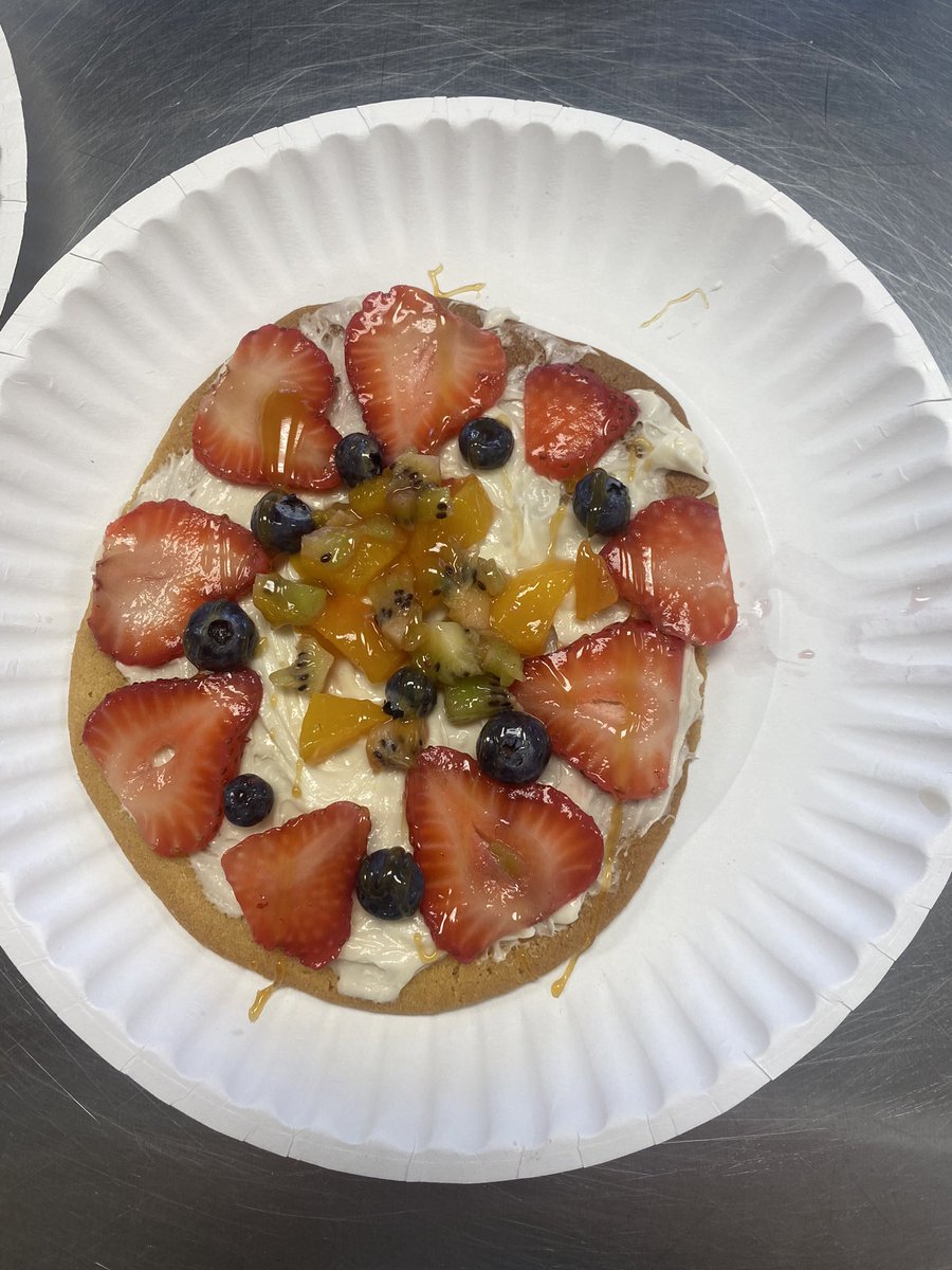 Culinary Basics did a great job practicing their knife cuts. This week we made bruschetta and fruit pizza! #leydenpride
