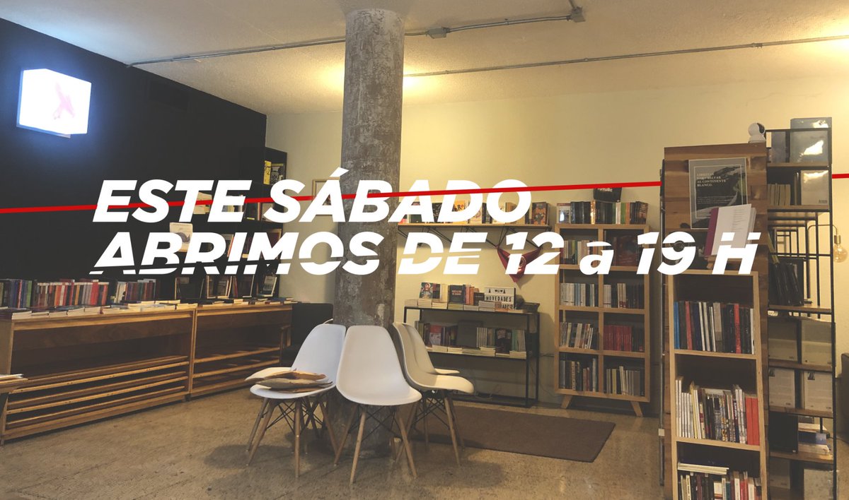 ¡Vengan mañana! Tenemos muchos títulos nuevos y café, mezcal y cerveza.