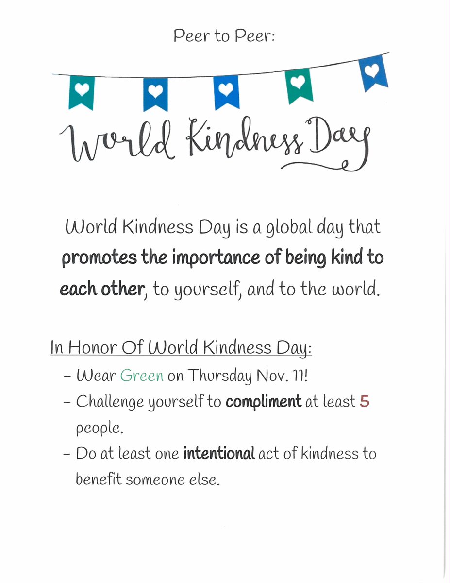 TY <a href="/peer_mhs/">MHS Peer To Peer</a> for helping us to celebrate #WorldKindnessDay2021!!! #KindnessMatters #MontourProud