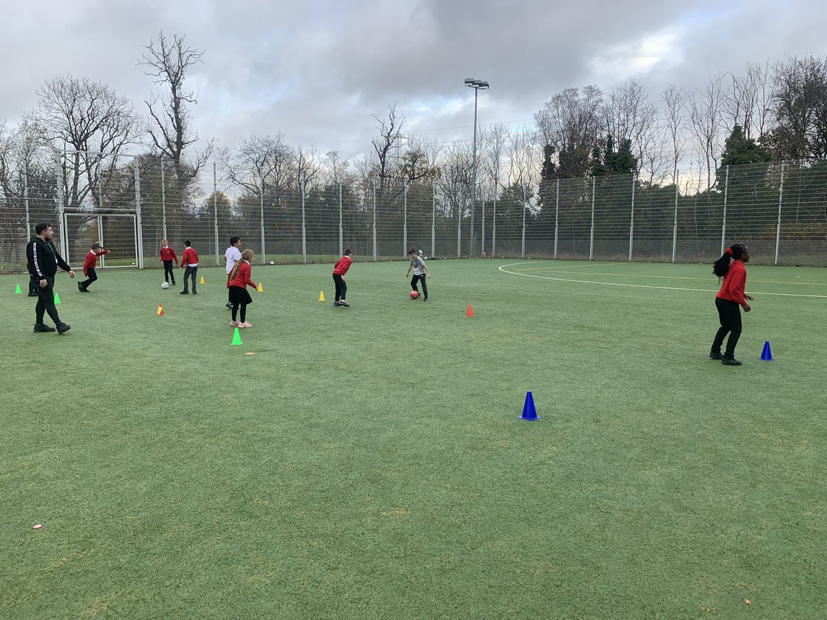 MissMcCreath's tweet photo. Football team learning about intercepting, attacking and defending. Player of the match against St Brigid’s Leo P7! Well done 👍@stcuthbertspc @stcuthbertsglas https://t.co/xFBu6f8ZUR