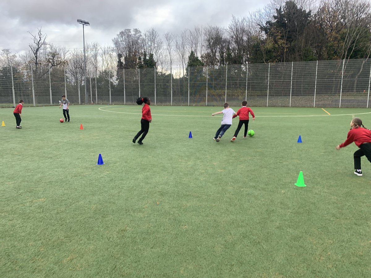 MissMcCreath's tweet photo. Football team learning about intercepting, attacking and defending. Player of the match against St Brigid’s Leo P7! Well done 👍@stcuthbertspc @stcuthbertsglas https://t.co/xFBu6f8ZUR