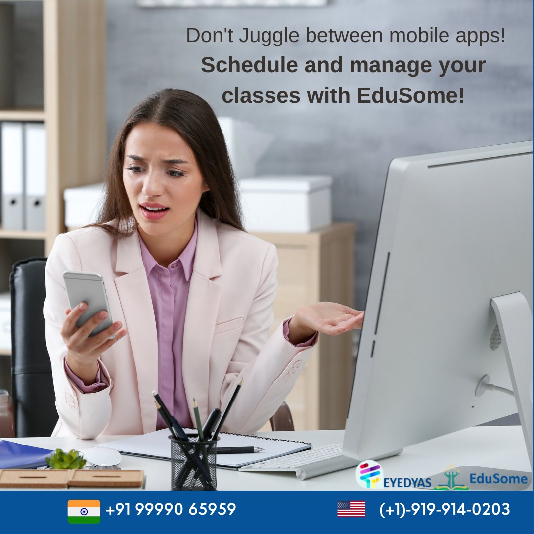 edu_some's tweet photo. Looking for an all-in-one solution for your educational institute?
#EduSome provides a user-friendly way to submit #assignments, take #assessments, analyze and calculate #grading! To book a free demo, check out https://t.co/l1Cilh4QRa or give a ring on 
+91 99990 65959 #EyeDyas https://t.co/1tvvDmyaL4