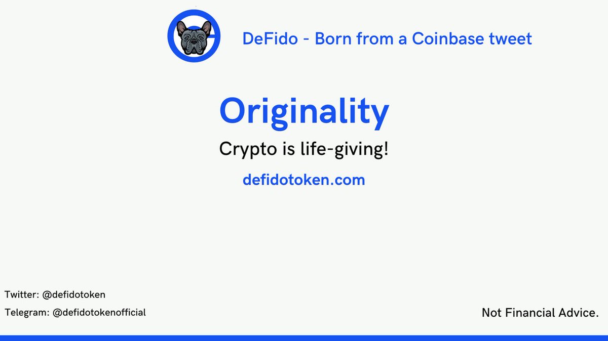 defidotoken's tweet photo. It is better to fail in originality, than to succeed in imitation. He who has never failed somewhere, that man can not be great. Failure is the true test of greatness. ~ Herman Melville
#WeAreDeFido
$DEFIDO 🐶🦴 https://t.co/IZPsQVzgwj