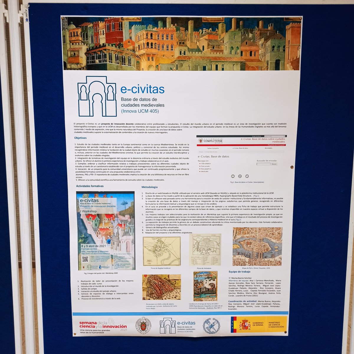 EcivitasM's tweet photo. Para los que no podáis venir en persona a verlos a la facultad @UCM_fghis os dejamos por aquí el primero para que le echéis un vistacillo #semanaciencainnova https://t.co/IgUnI8cuLC