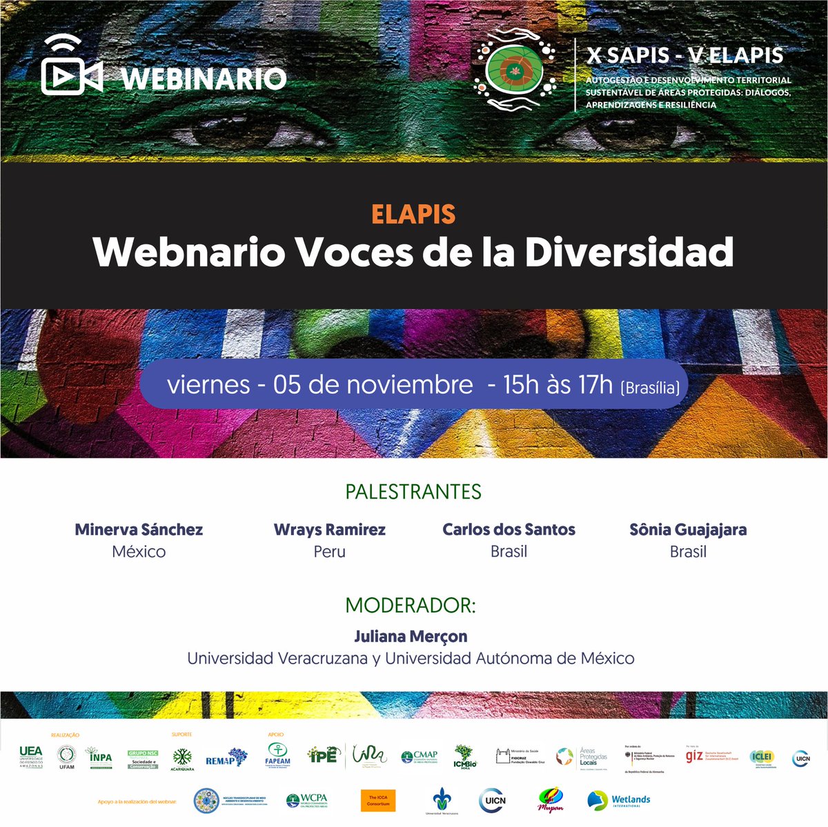 sapis_elapis's tweet image. 🇧🇷Às 15h (Brasília), daremos início à abertura do ELAPIS com o “Voces de la Diversidad”. 🗓

Para os inscritos, sala disponível!!💻

🇵🇪🇲🇽
A las 3 pm (Brasilia), comenzaremos la apertura de ELAPIS como “Voces de la Diversidad”. 

Sala disponible para acceso!!💻

#XSAPISVELAPIS