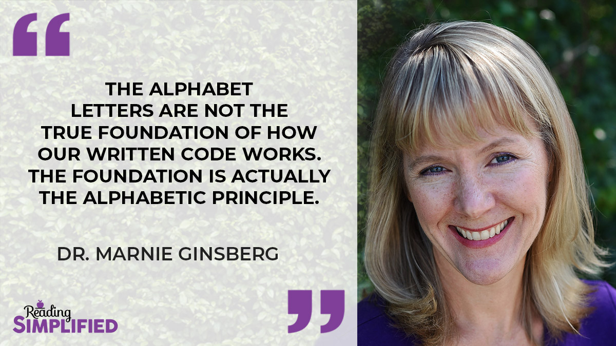 ReadSimplified's tweet image. The alphabet letters are NOT the foundation of how our written code works. 

The foundation is the alphabetic principle. 🤓

Visit readingsimplified.com to discover why the alphabetic principle is the first step in learning to read. 

#readingsimplified #SOR