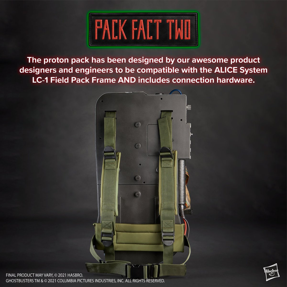 HasbroPulse's tweet photo. It’s happening! Thanks to YOU, we’ve unlocked the @Ghostbusters Plasma Series Spengler’s Proton Pack. To celebrate, and because we’re fact-obsessed nerds, we’re going to start a new series we like to call PACK FACTS. https://t.co/Vu07tsLt2E