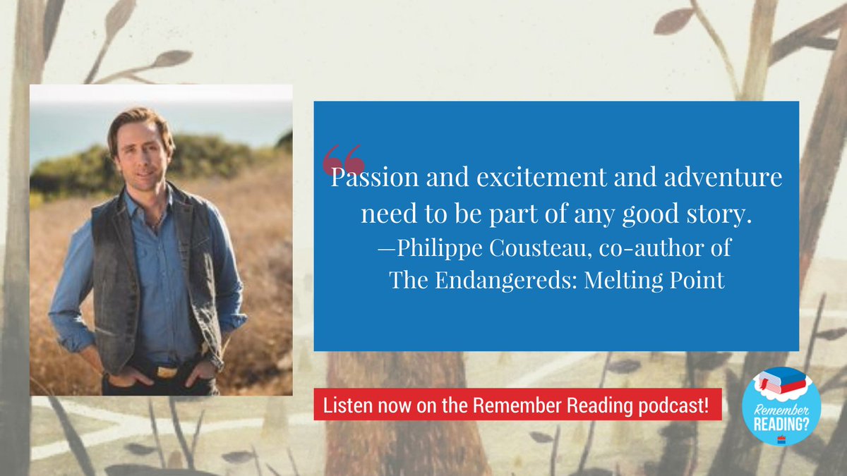 readingpod's tweet photo. Co-author of The Endangereds: Melting Point @pcousteau wants to give kids excitement and agency in stories.
Listen now on this PAX-centric episode of #RememberReading! https://t.co/1lJfDGSfNf https://t.co/Zvo7OCii7g