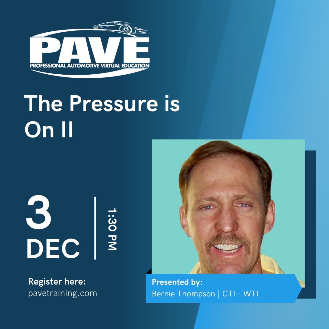 PAVE Training Session Highlight: Join us for "The Pressure is On II" with Bernie Thompson. Register here: pavetraining.com #PAVETraining #FeaturedSpeakerFriday