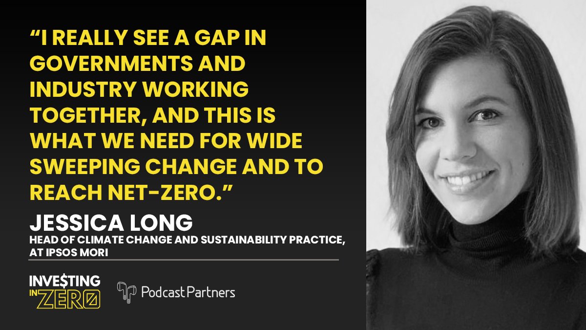 Check out our recent episode where host <a href="/Andy_Vesey/">Andy Vesey</a> talks with @Jess_IpsosMORI head of climate change and sustainability practice at <a href="/IpsosMORI/">Ipsos UK</a> about what she hopes will be achieved by #COP26.

🎧 Listen: investinginzero.fm/jessica-long