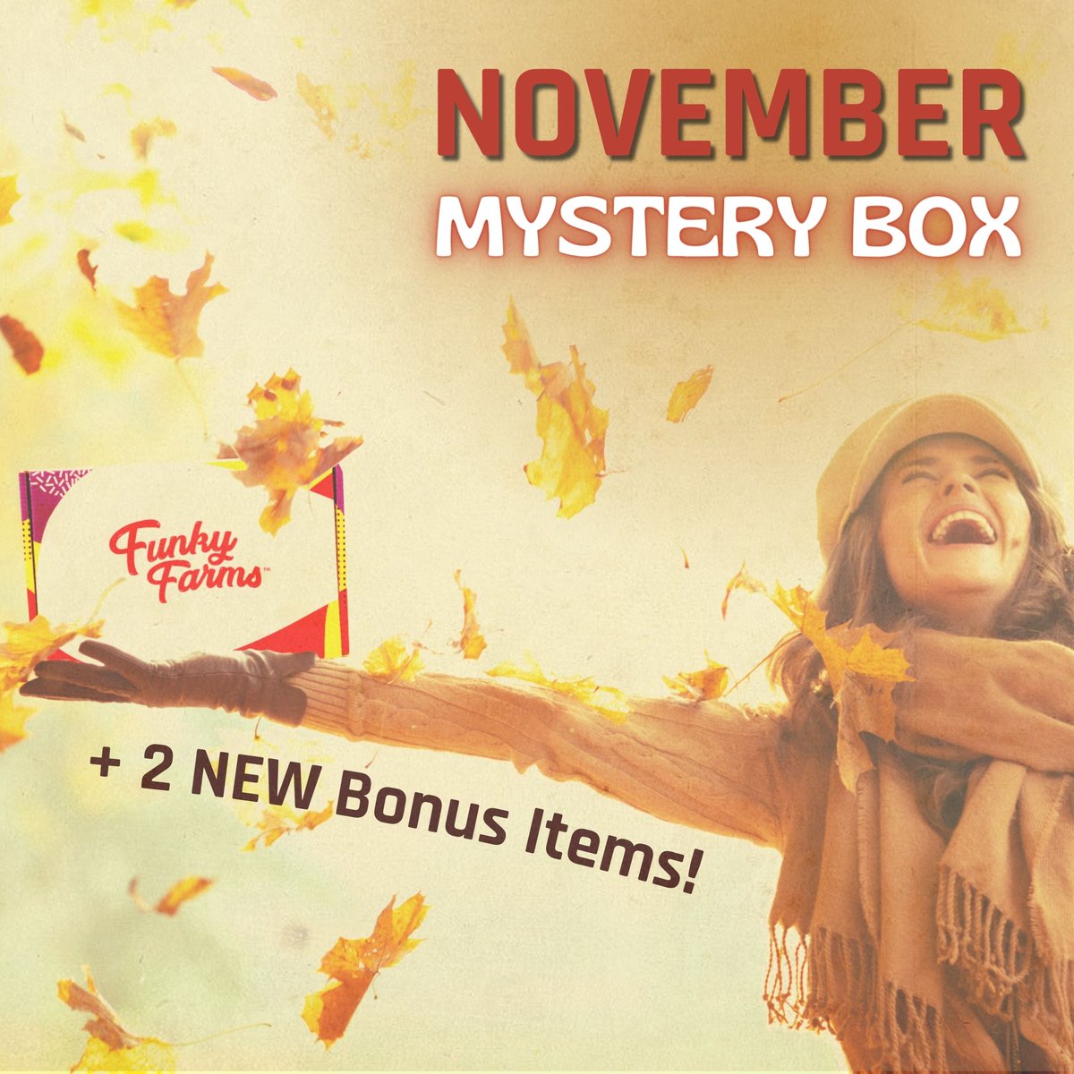 It's fall, y'all 🍁 And that means our November Mystery Box is out!! 😱 We are keeping things interesting with 2 NEW Bonus items!! Trust us - you are going to FUNKIN' LOVE THIS BOX 😱
.
#funky #mystery #surprise #whatsinthebox #whatthefunk