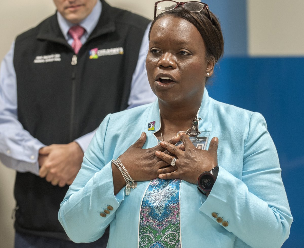 childrensatvcu's tweet photo. Jeniece Roane was celebrated today at a virtual luncheon as part of the @YWCArva Outstanding Women Awards. We’re proud to call her one of our remarkable leaders and couldn’t agree more with this well-deserved honor - congratulations Jeniece! #womeninleadership #pediatrics #RVA https://t.co/19iUqCpYQI