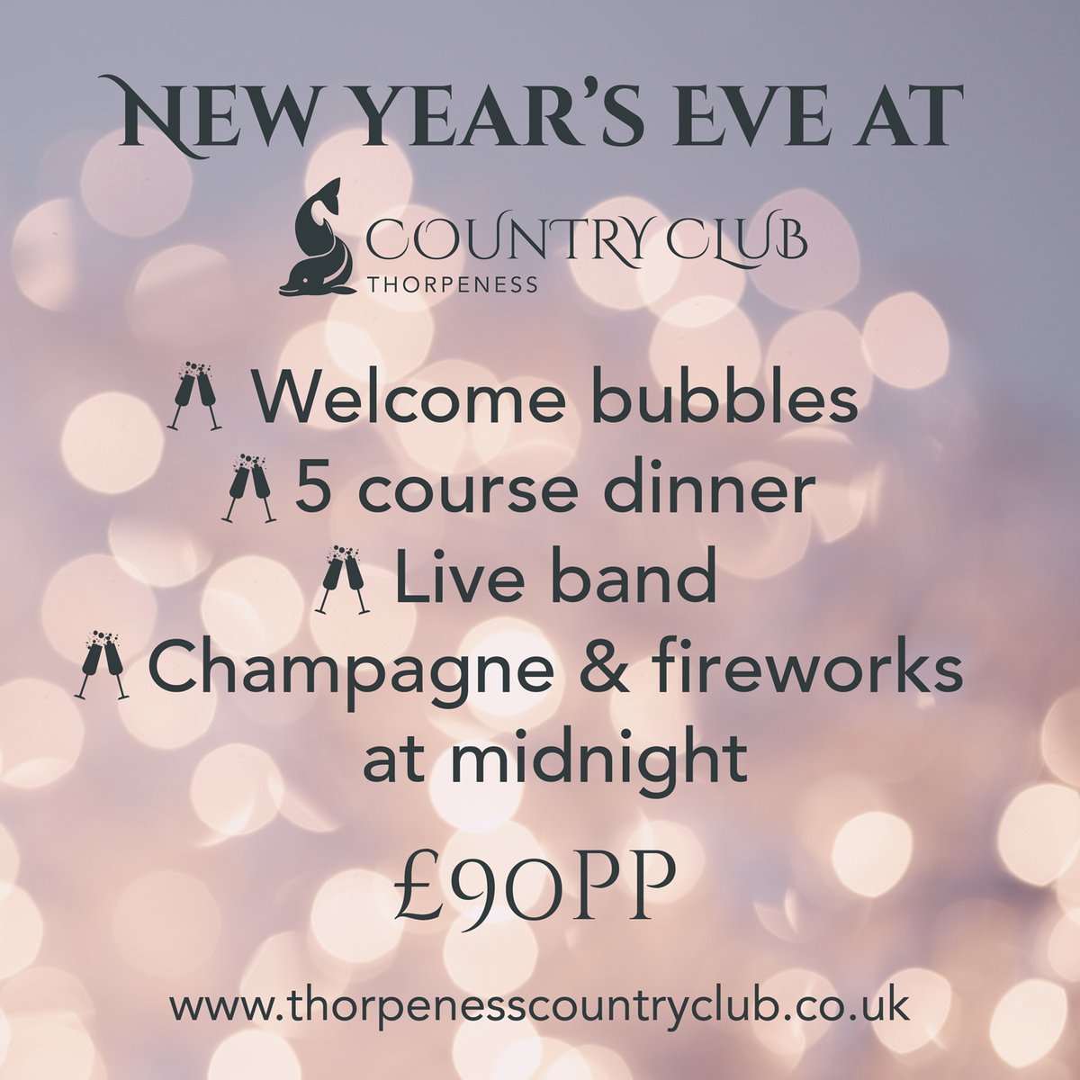 We know it's a little way off, but we're ready for the party season! 
Celebrate New Year's Eve in true Country Club style with our fabulous dinner party! 
Menu can be found at thorpenesscountryclub.co.uk/events/new-yea…
Get in touch to book your table 🥂
01728 451021