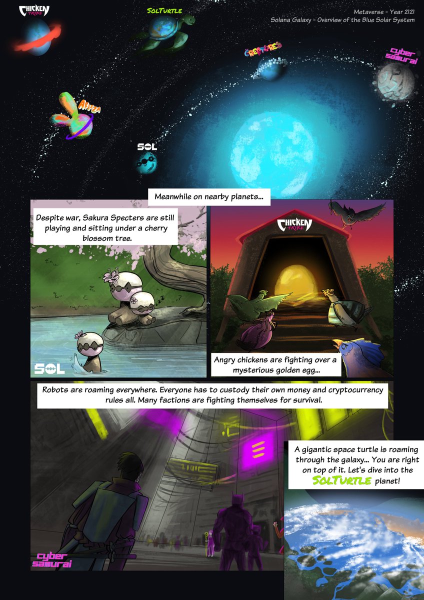 SolturtleNFT's tweet photo. 🚀PART 1 : DIVING INTO THE #SOLANA GALAXY

It's only the beginning...

We'll reveal everything about the SolTurtle civilization into the next one.

#NFTs #nftcollector #SolTurtle #SolanaNFTs https://t.co/TUYDKjV5F6