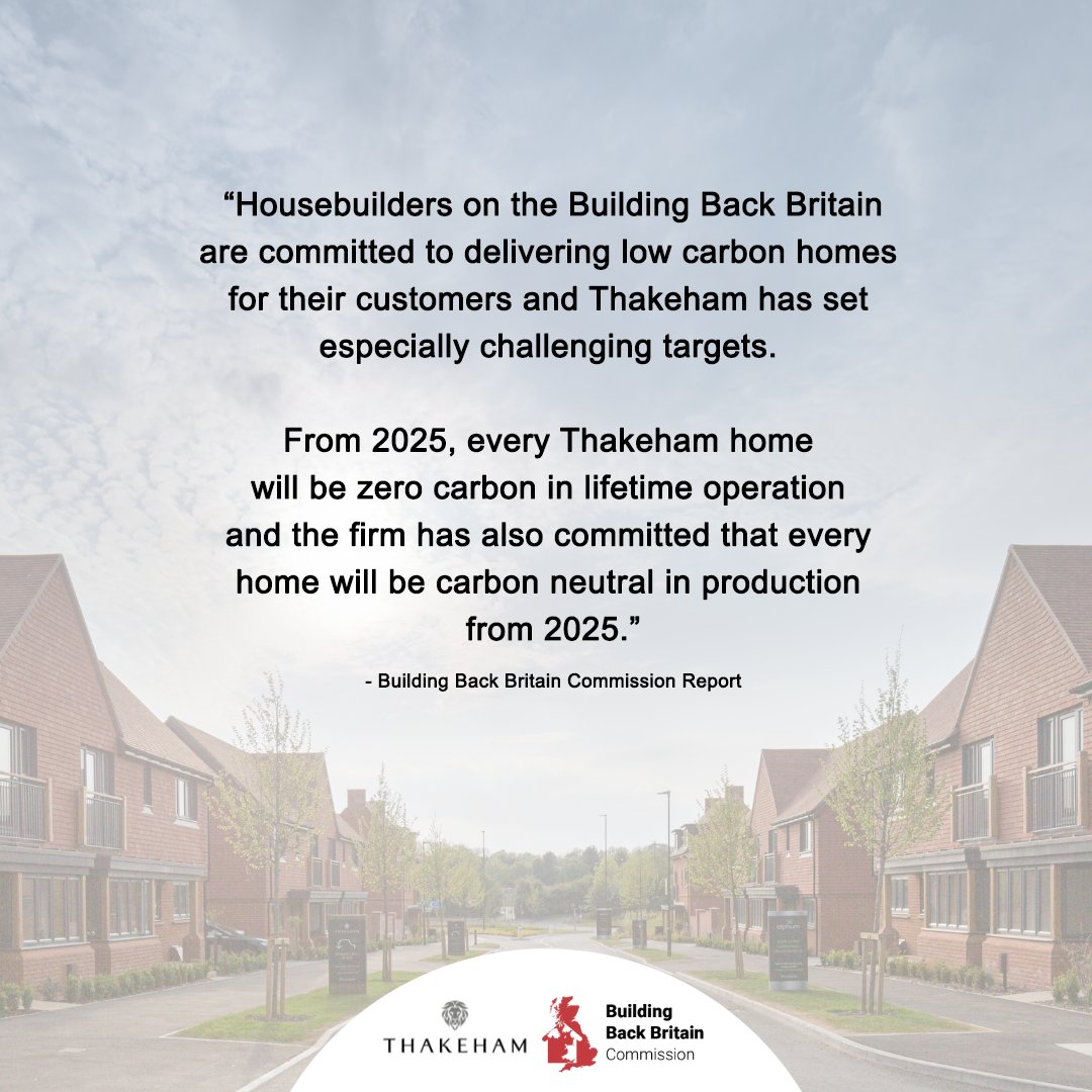 Thakeham's tweet photo. We are proud to be one of six Commissioners and key contributors to #BuildingBackBritainCommission, whose latest report, Levelling Up and the Housing Challenge, has been published today.
Click here for the full report: https://t.co/9O267gXbsr
#Thakeham30 #Environment #NetZero https://t.co/rcUaXmnwz1