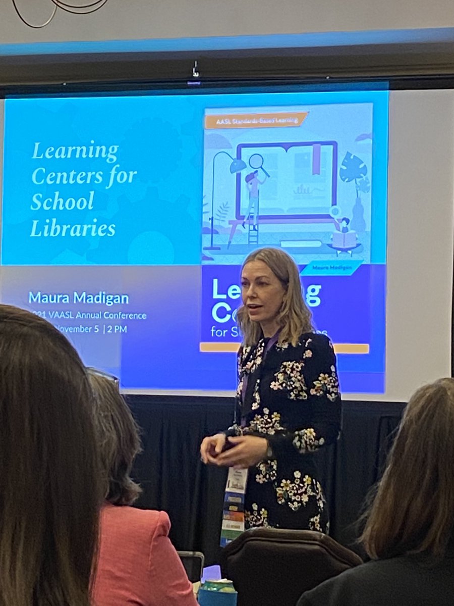 Final session of conference. Can’t wait to implement some of these new center ideas. #vaasl #nnps