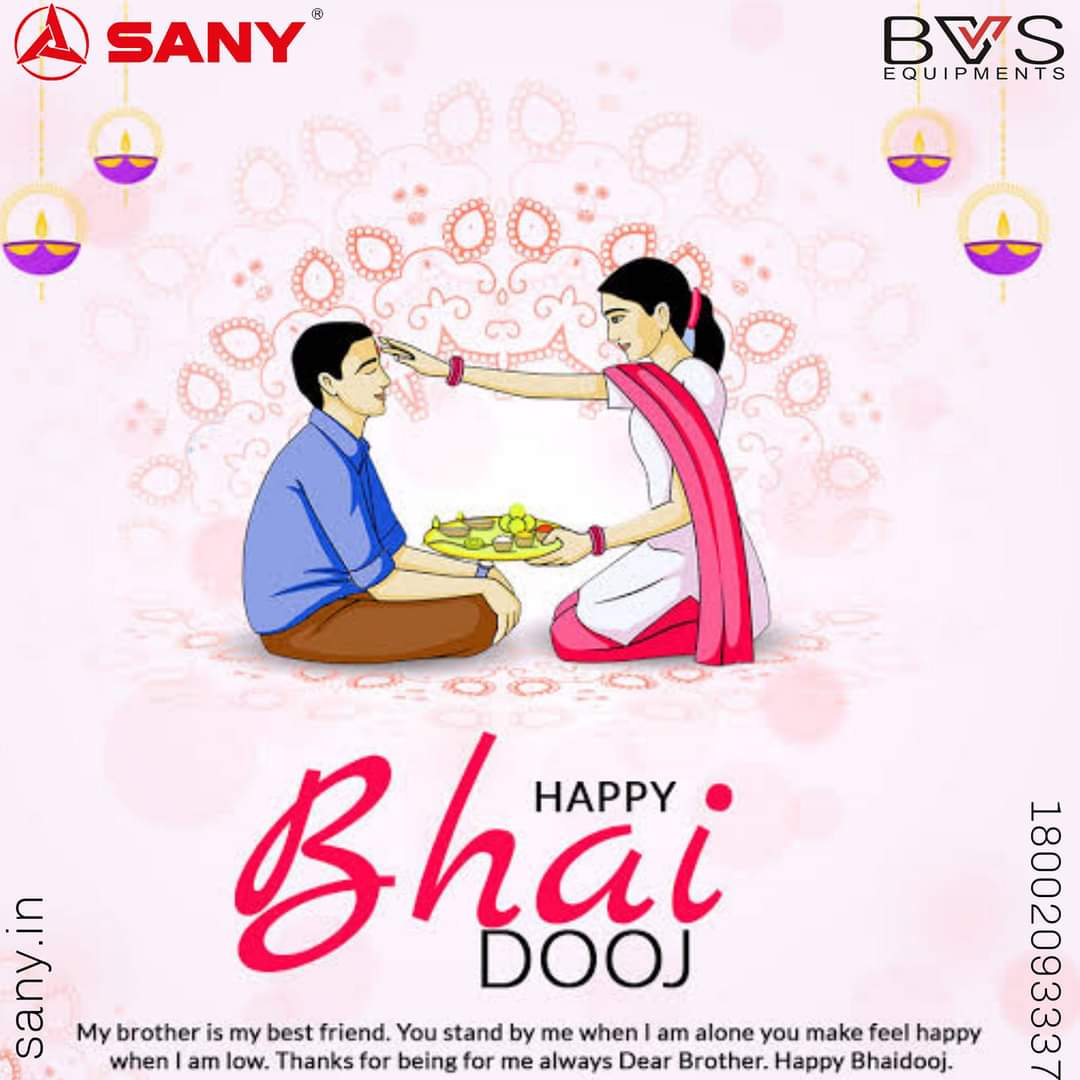 bvs_equipments's tweet photo. Sany &amp; Bvs Equipments wishes you Happy Bhai Duj 

#SanyIndia #SanyExcavator #BVSEquipments #BVS #NorthGujarat #SouthGujarat #vocalforlocal #MakeInIndia #punemanufacturing#happybhaiduj https://t.co/wClPyNRHxl