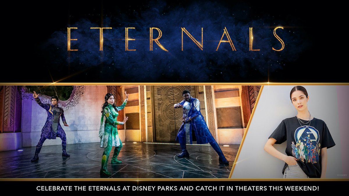 themeparkcanuck's tweet photo. Celebrate Eternals, Super Heroes Centuries in the Making, in Theaters and at Disney Parks https://t.co/0v9WDGuTdZ https://t.co/bpFUh13DBx
