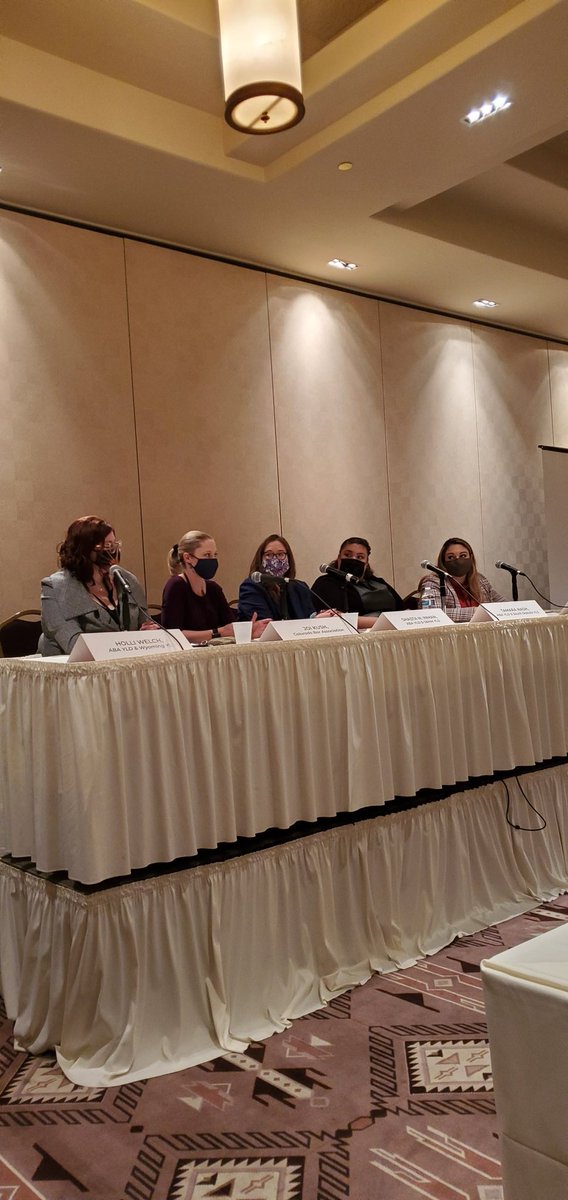 StateBarofNM's tweet photo. A panel about Bar leadership and the importance and benefits of Bar association services? Yes please! And representation from strong women in leadership? Double yes please! #westernstatesregional #abayounglawyers #sbnmyld #sbnm #womenleadership https://t.co/EmOaF7bC7c
