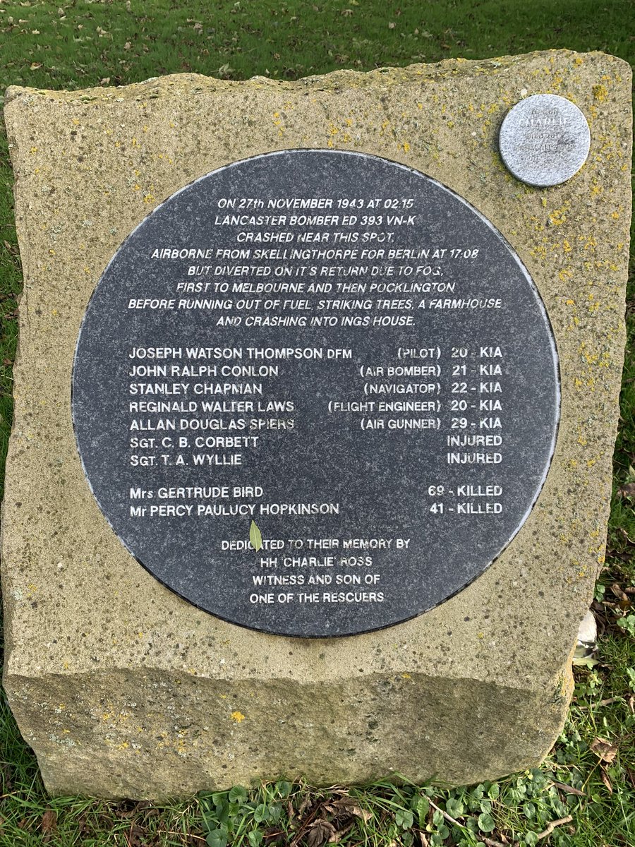 rdmills1's tweet photo. Very sad; particularly because of the ages of those lads. 😔 Hard to imagine now…. #RAF #LancasterBomber #WW2 #bombercommand https://t.co/QZnG8o32aR