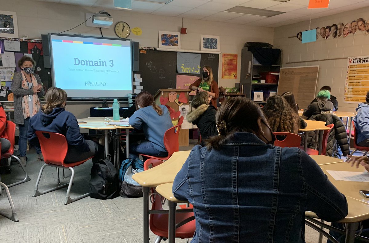 CarrieMLiteracy's tweet photo. Can we talk about an incredible opportunity happening at Jefferson High School? Students in the ed psych course are exploring the Danielson domains through their curriculum. These are students who are want to become teachers! What an experience! Bravo, @frazerfrazer4 👏 @RPS205 https://t.co/9Ldioe8eez
