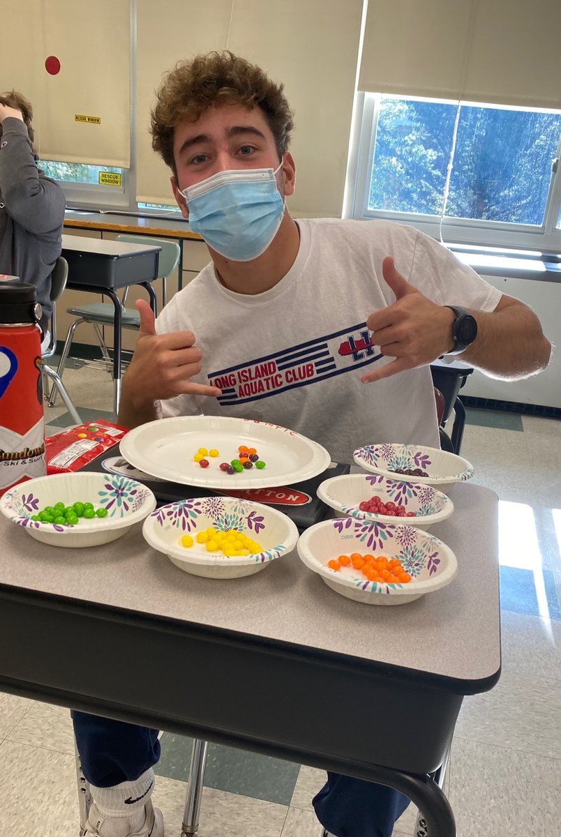 cusanoMATH's tweet photo. So much fun using skittles to go over stratified and cluster sampling in college statistics today! It was a SWEET lesson!
@lvcsd @PatDiClemente @ajdavidsonsr #iteachmath #cusanoMATH #statistics https://t.co/HqAvLJgsx7