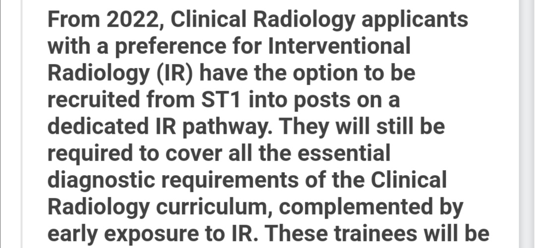IR Juniors on Twitter "** UK Radiology Specialty Training Applications