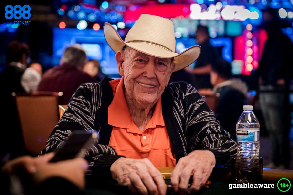 888poker's tweet photo. The Godfather of #Poker @TexDolly returns to the #WSOP after a short absence and promptly makes Day 2 of the #MainEvent! When you've got it, you've got it!
Hats off to you, Sir! 🤠
#doylebrunson #madetoplay https://t.co/YhH0elDJ7l