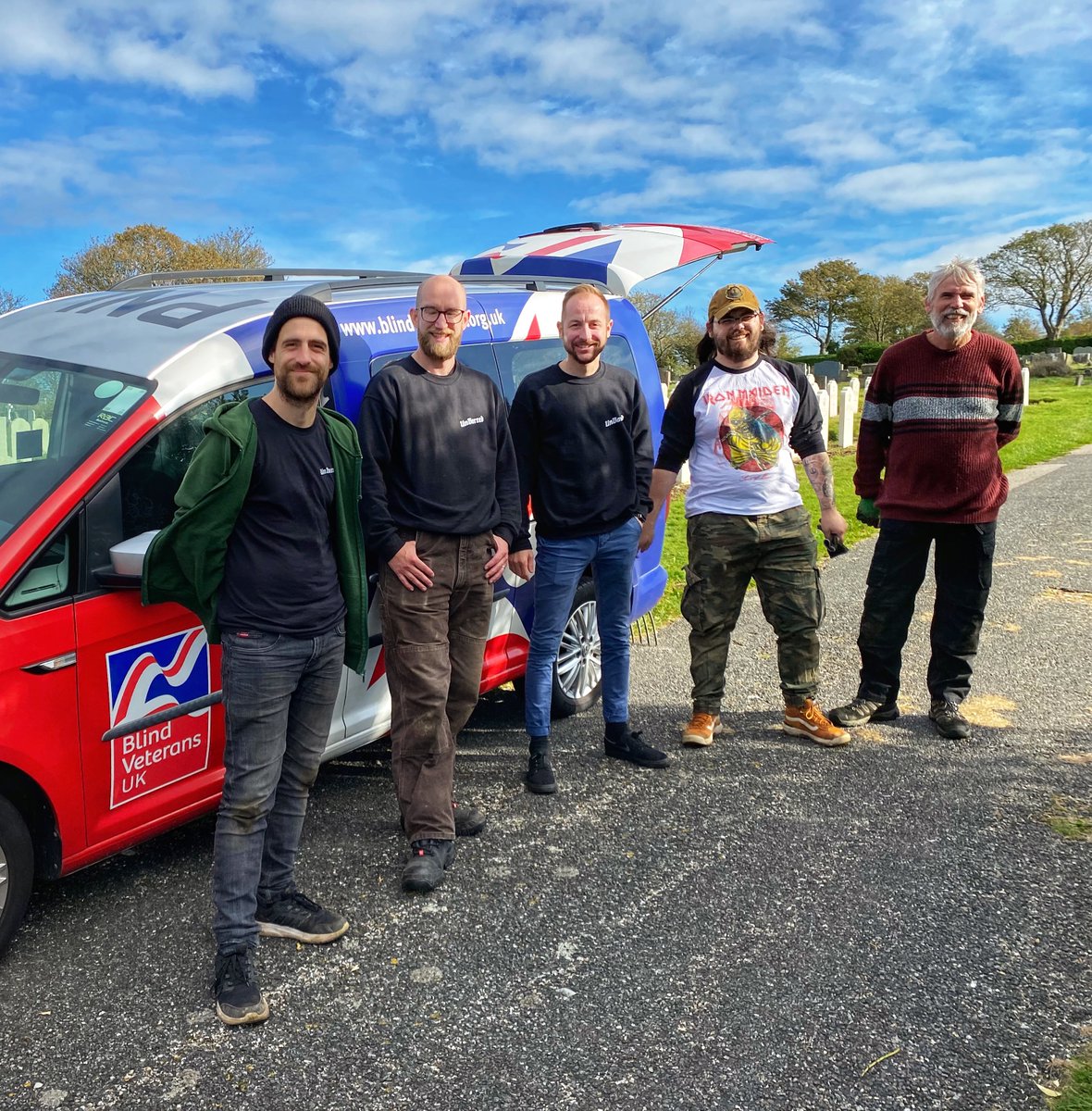 UnBarredBrewery's tweet photo. Some of the team recently volunteered with a our local @BlindVeterans to support their restoration project to bring a collection of military graves back to good condition.
 
We can't wait to see the finished result &amp; they'd love to hear from you if you'd like to get involved too! https://t.co/kbIUUu8cRz