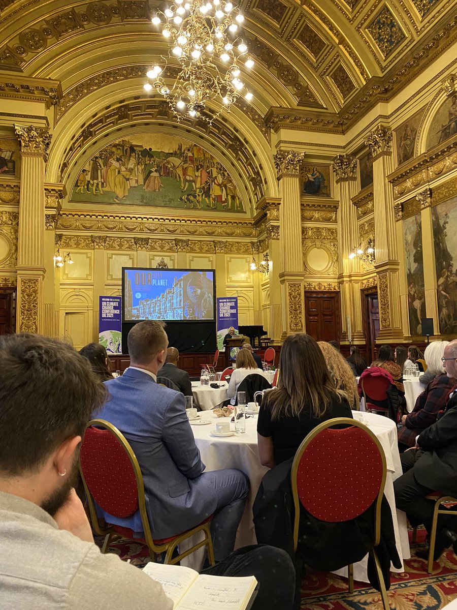 At COP26 event today for the 3rd sector, hosted by the Lord Provost. Great to hear him talk about all the good work CCHAs are doing!