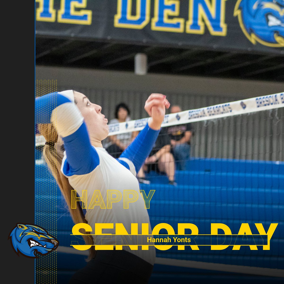 Happy Senior Night Hannah Yonts!!!! 💙🏐💛 #WeAreBU