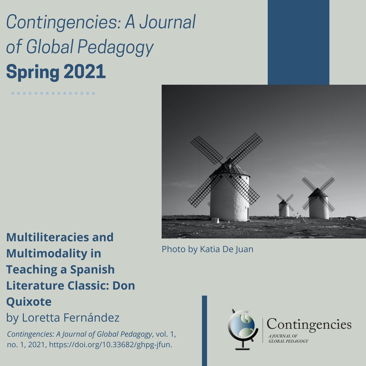 ContingenciesJ's tweet photo. "Multiliteracies and Multimodality in Teaching a Spanish Literature Classic: Don Quixote," Loretta Fernández, https://t.co/1ZchnDYW1A
#curriculum #pedagogy #highered #foreignlanguageteaching #foreignlanguagelearning #teachingspanish #multiliteracies #multimodality #donquixote https://t.co/nsmuIQQDLP