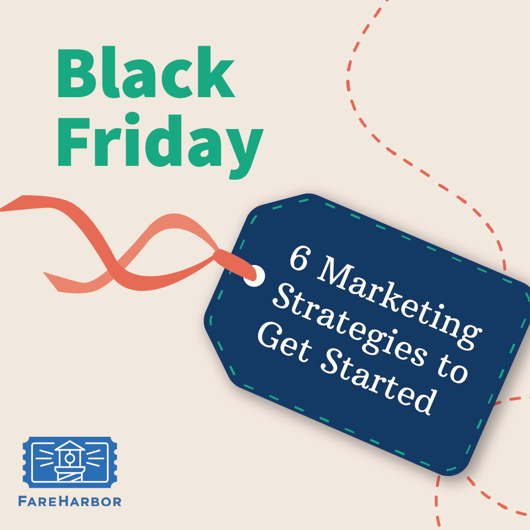 FareHarbor's tweet image. Since Black Friday is just a few weeks away, you may want to start thinking about running a sale or offering a special deal! Our latest blog is here with 6 marketing strategies you can use to finish out the year with a bang!

fareharbor.com/blog/2021/10/6…
#fhblog #blackfriday